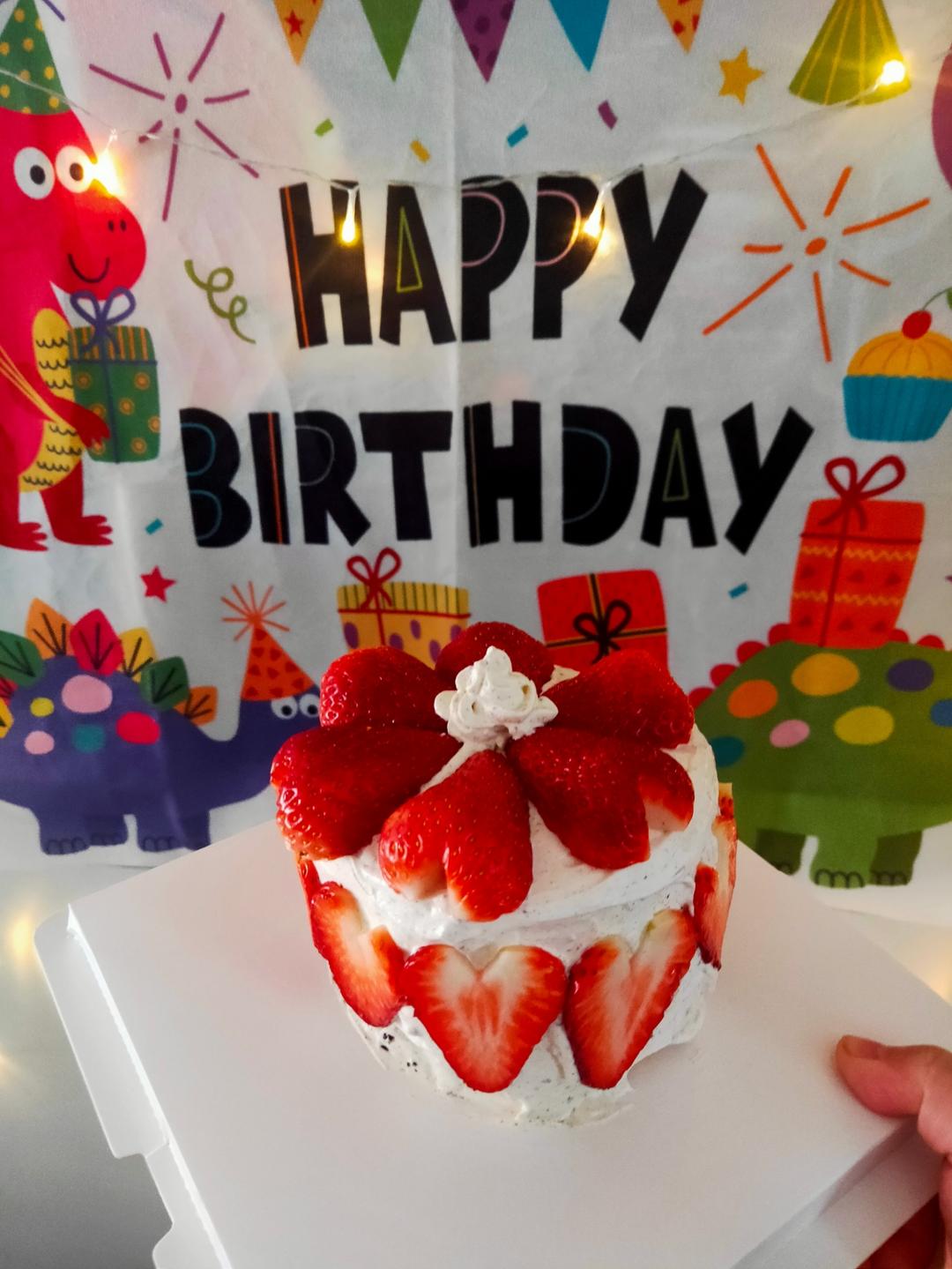 八寸戚风蛋糕（生日蛋糕坯）附六寸配单