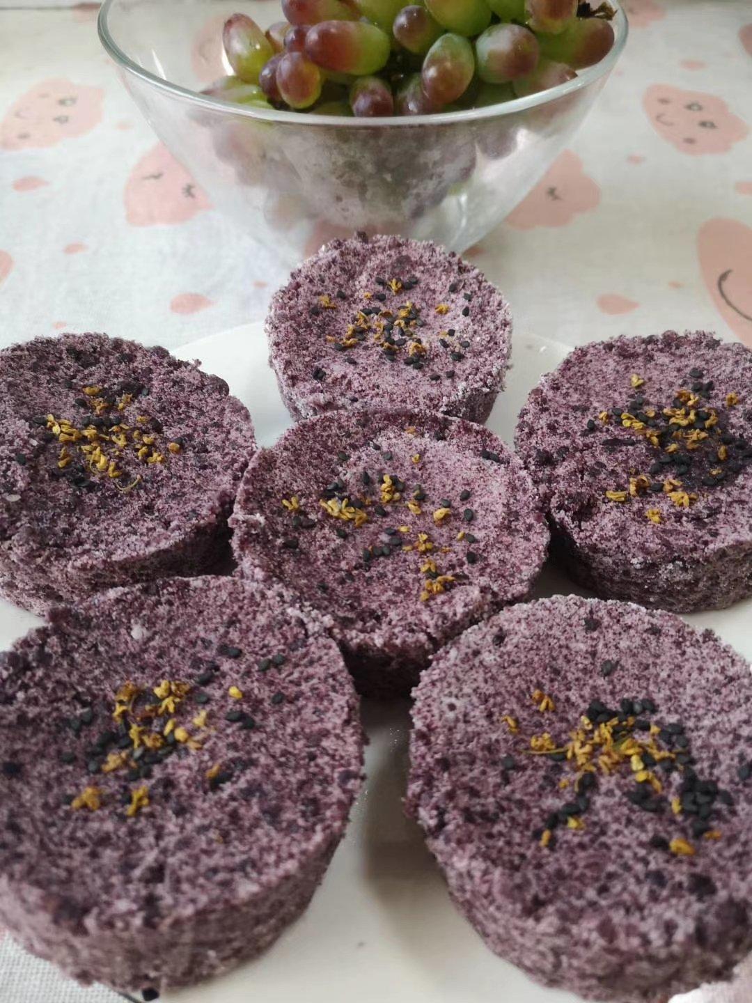 儿时的美味，蒸米糕，超级快手！！！粘米粉版（大米糕