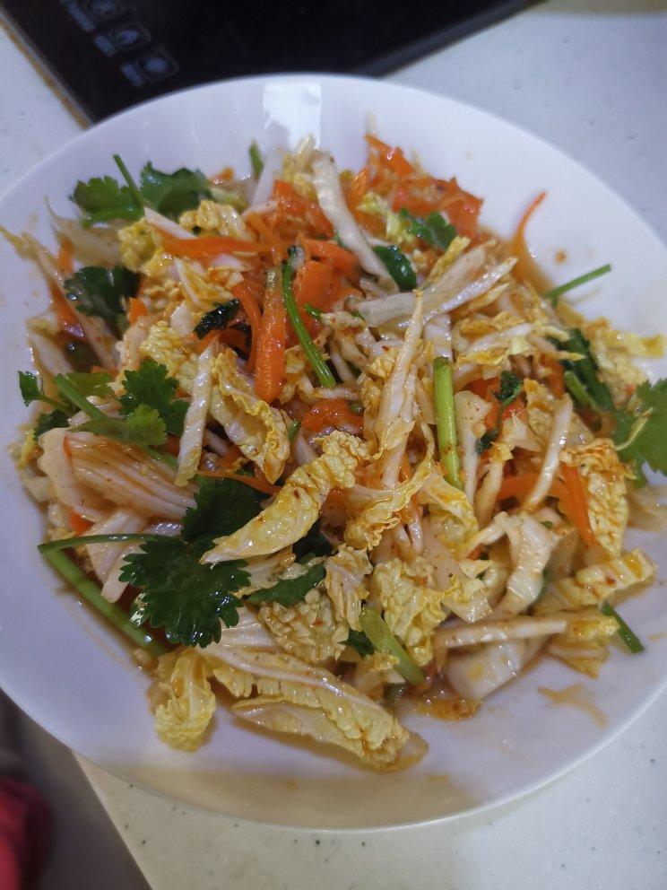 凉拌白菜芯——冬天的小凉菜