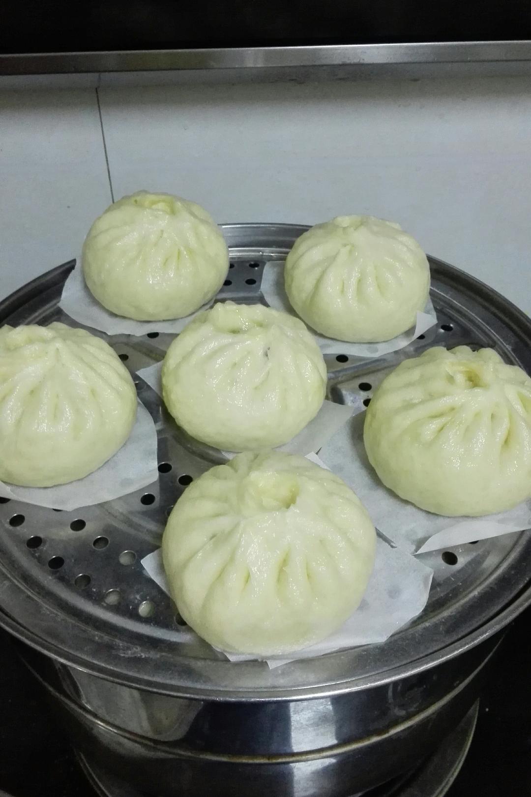 时光……做的西葫芦鸡蛋素馅包子