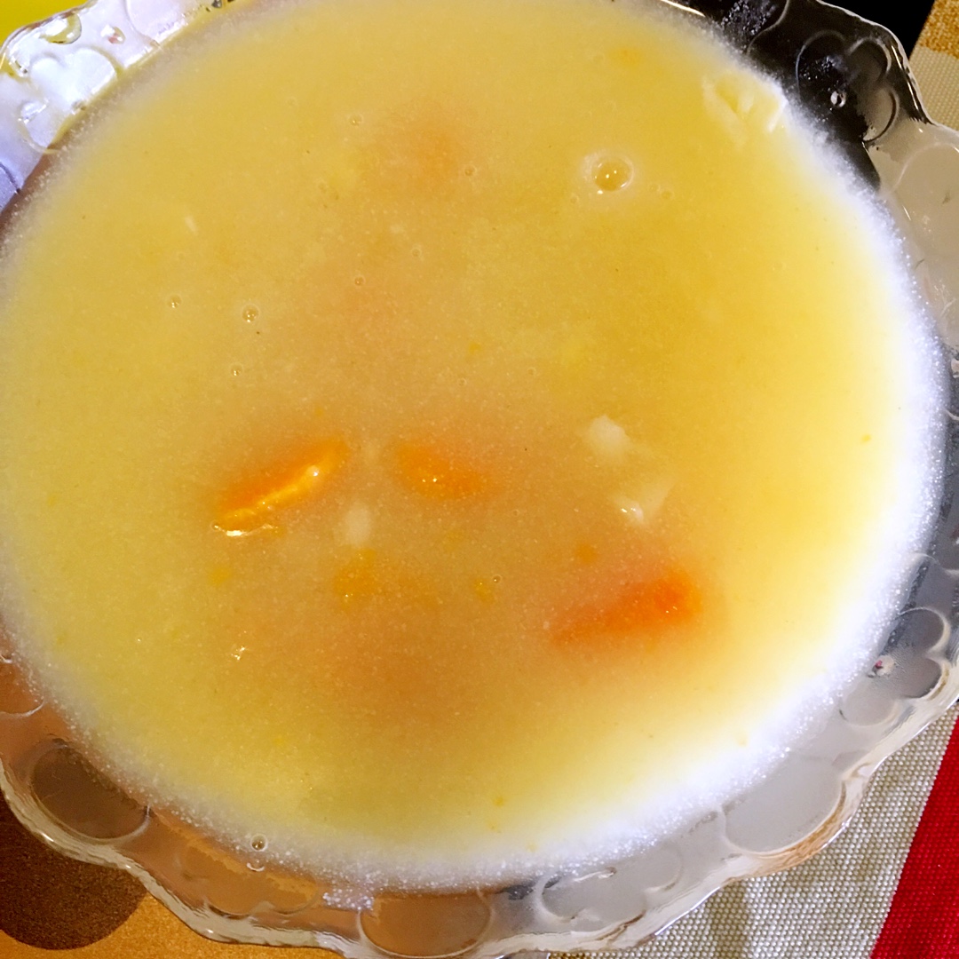 找寻美食中的快乐做的玉米面红薯粥