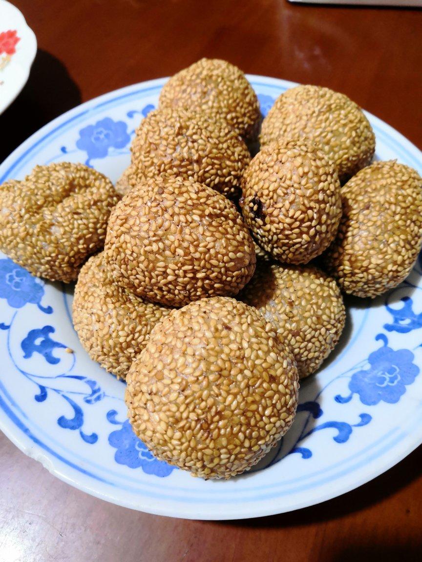 豆沙麻球