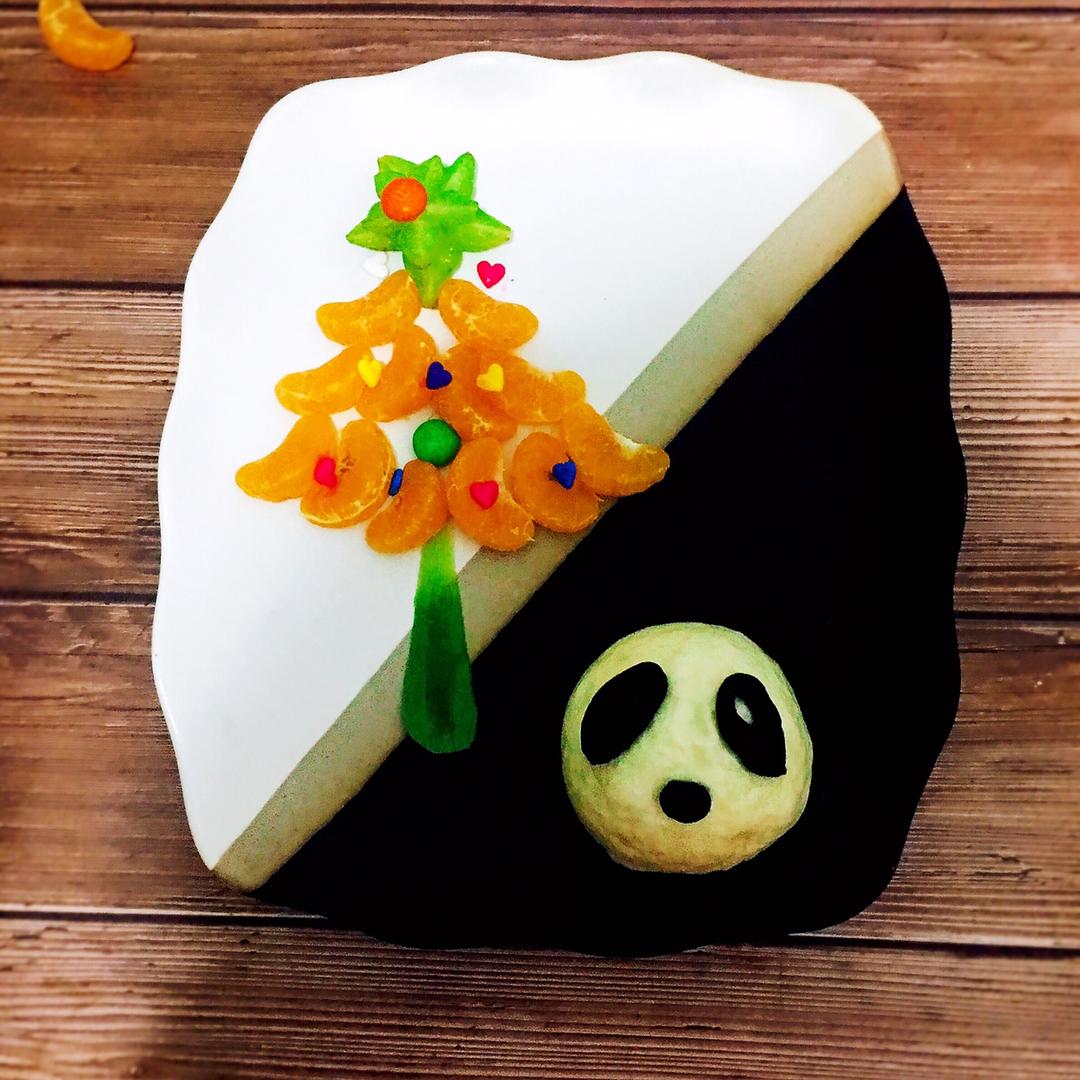 水果拼盘-圣诞树