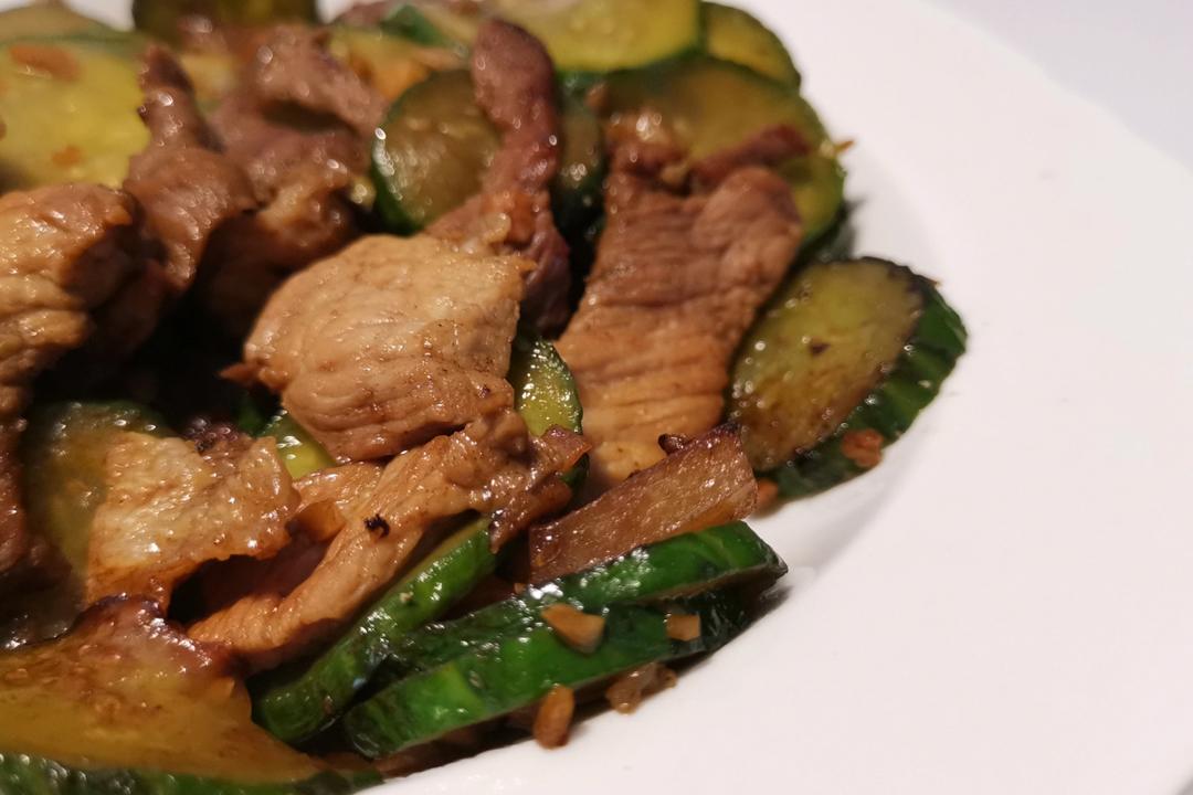 贼好吃的，下饭菜「黄瓜🥒炒肉🥩」