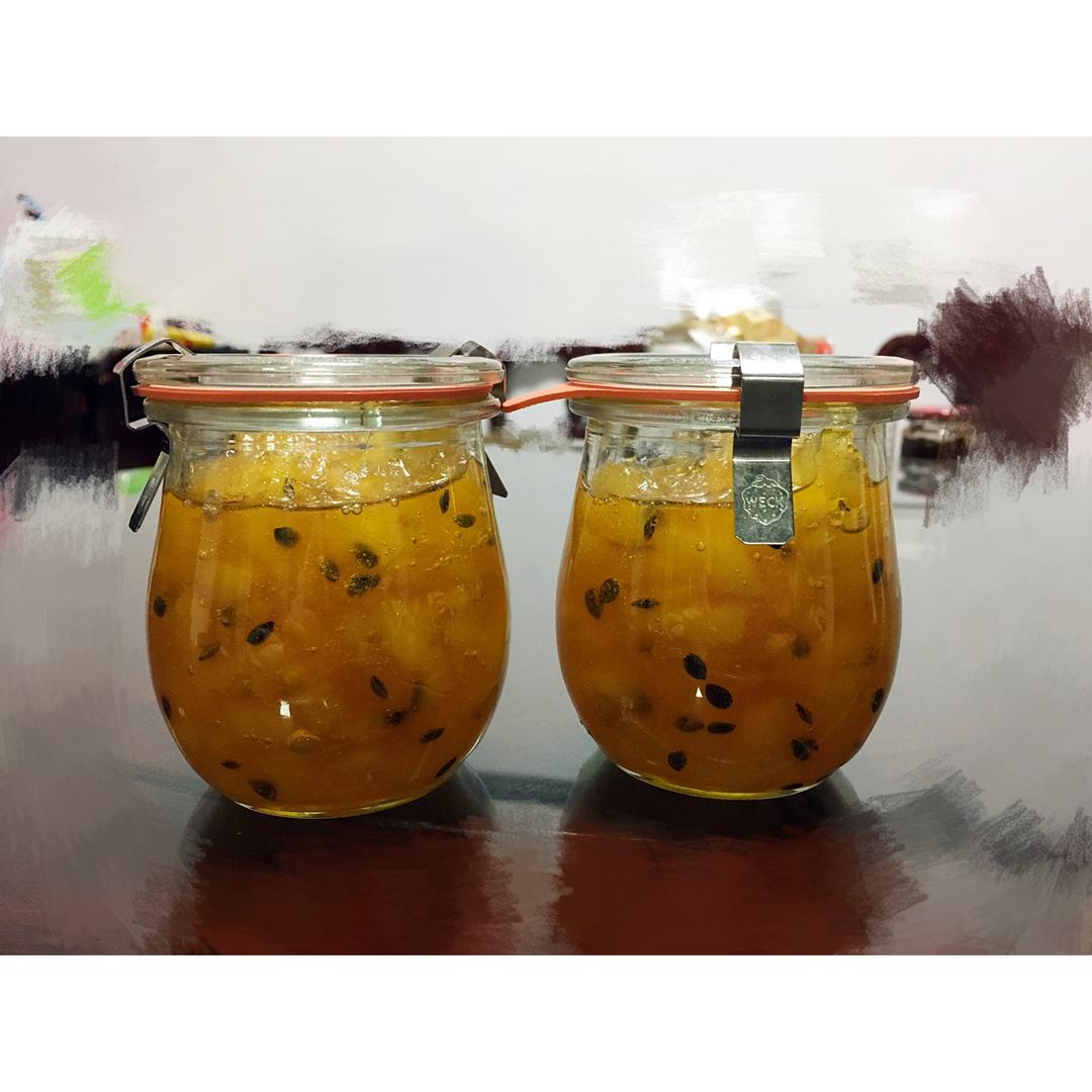 百香果雪梨果酱
