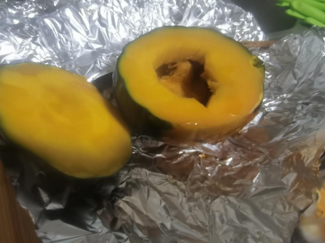 香糯甘甜烤贝贝南瓜