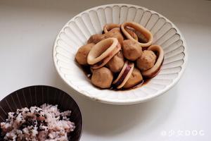 <深夜食堂>之芋头煮鱿鱼 (イカと里芋の煮物)的做法 步骤6