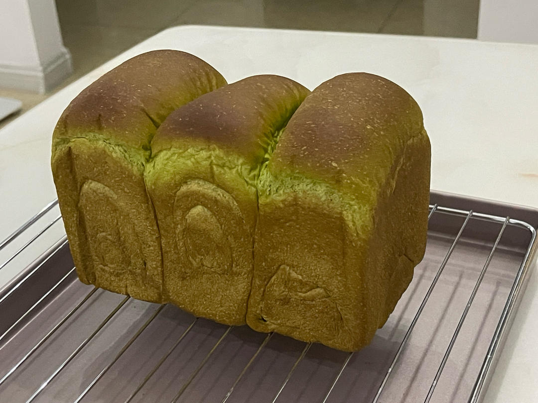 波兰种抹茶巧克力豆吐司