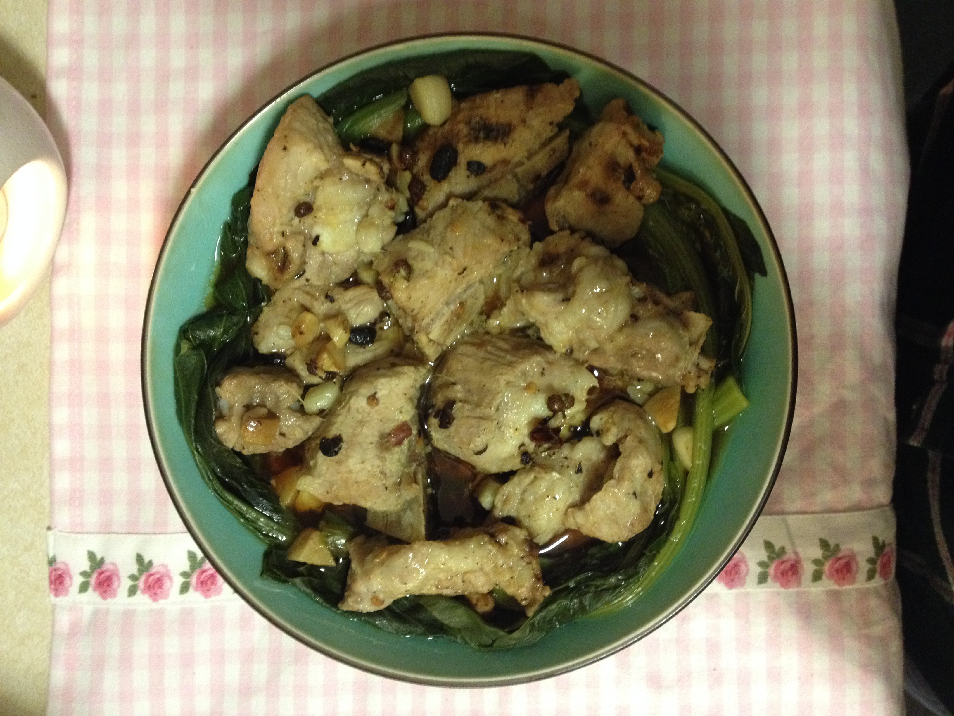 豆豉耗油蒸排骨