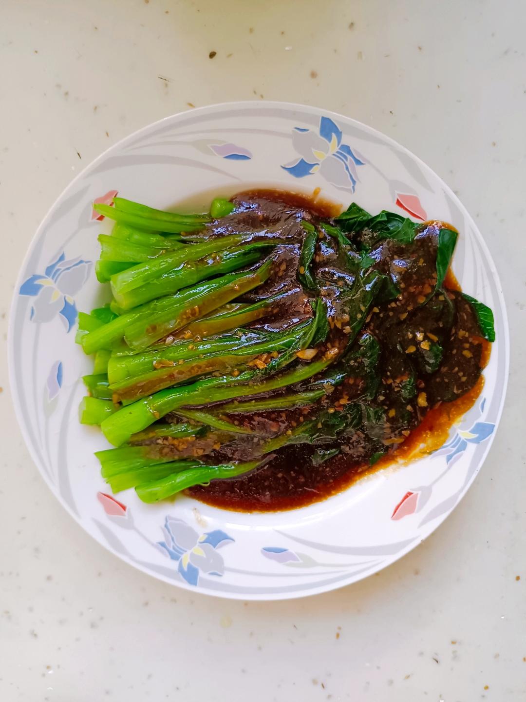 🔥比肉好吃的蒜蓉蚝油菜心！好吃不胖系列