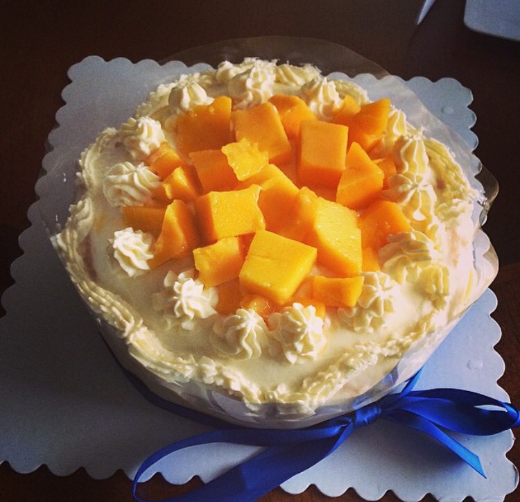 6寸草莓奶油戚风蛋糕