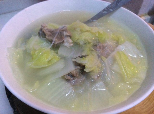 白菜粉丝羊肉汤