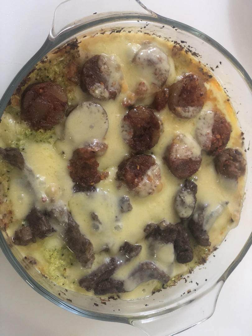 超好吃的生酮花菜披萨