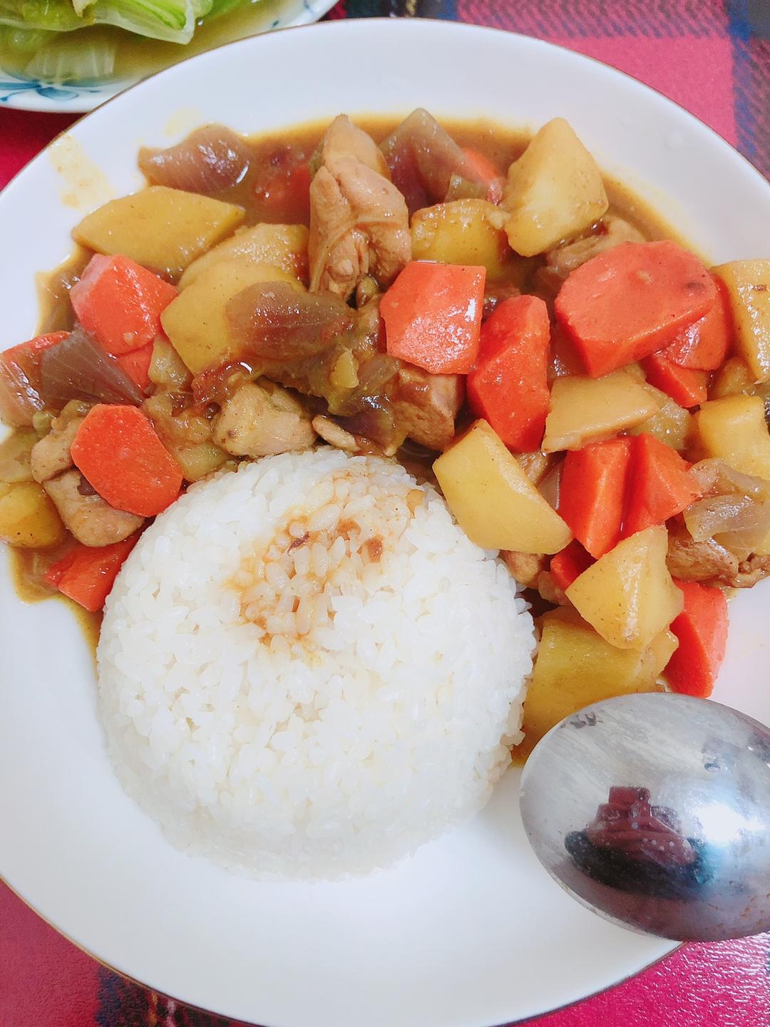 快手咖喱鸡（日式咖喱）