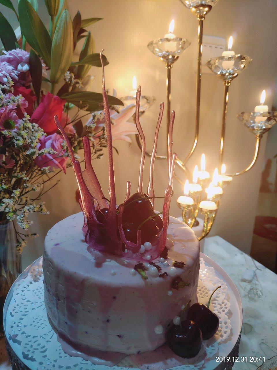 梦幻蝶豆花芋泥奶油蛋糕（6寸）