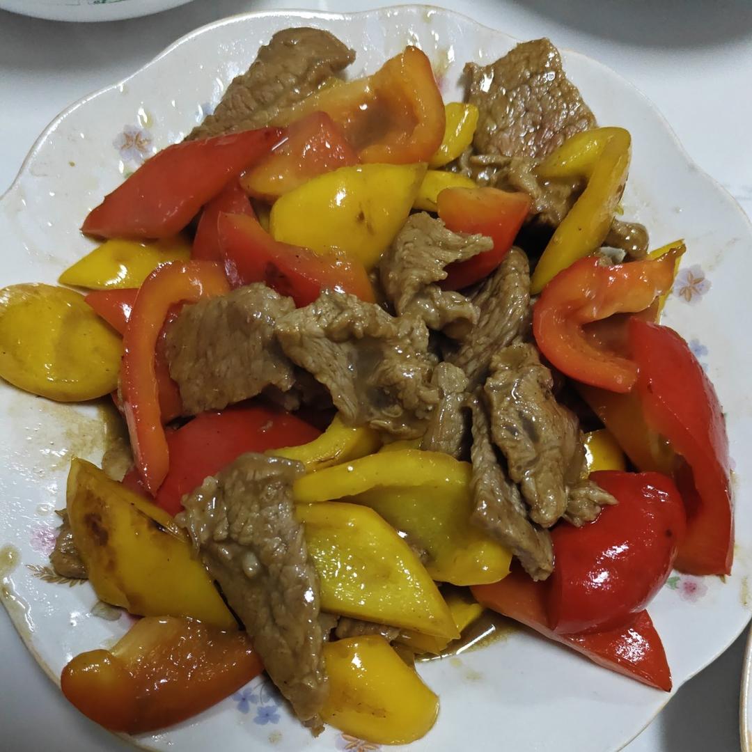 零失败的彩椒炒牛肉