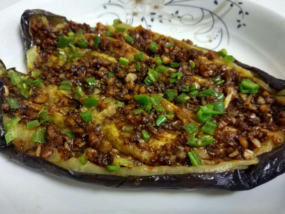 【微波炉烤茄子】