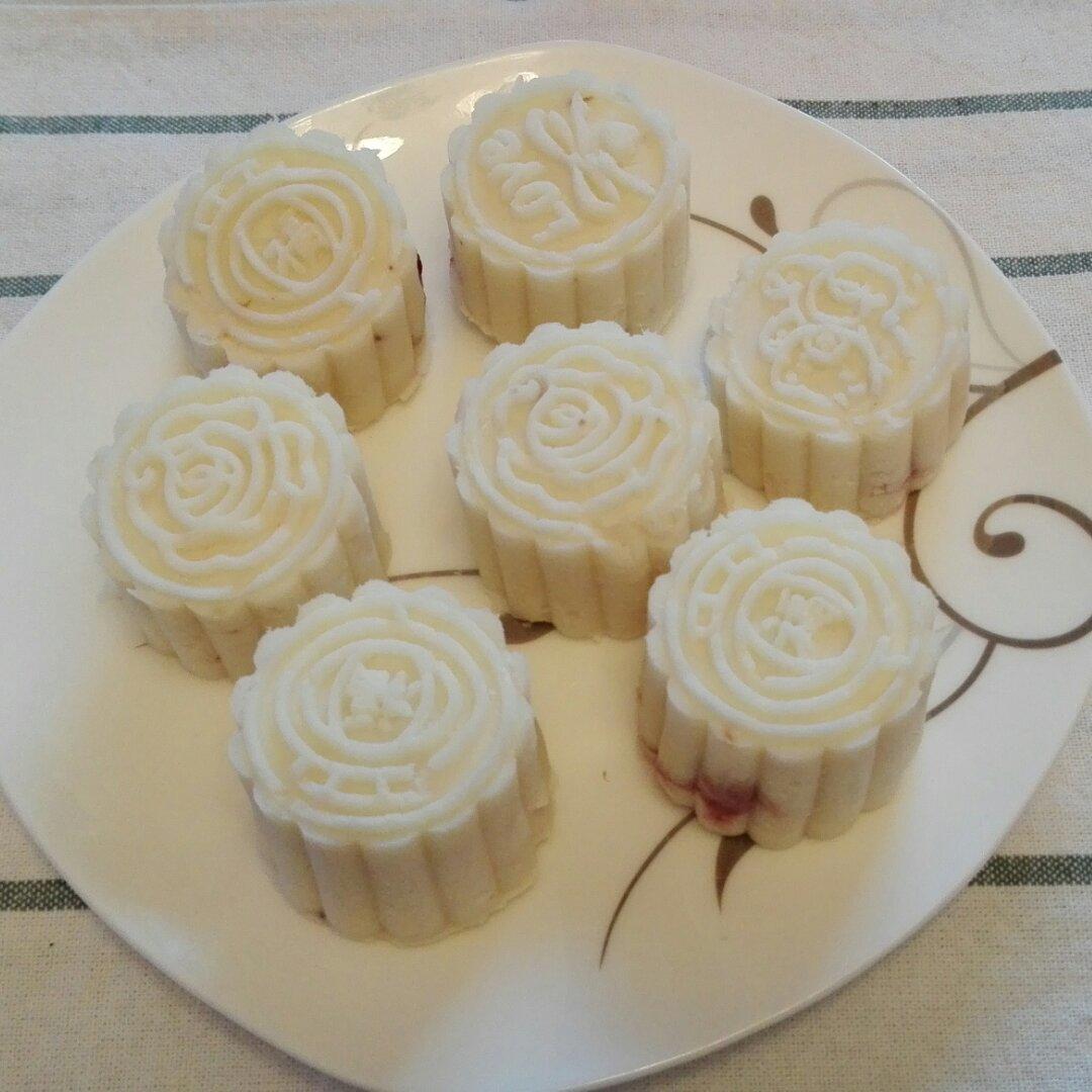 土豆馅儿包子做的紫薯山药糕