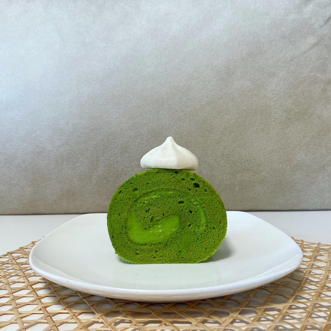 抹茶红豆蛋糕卷