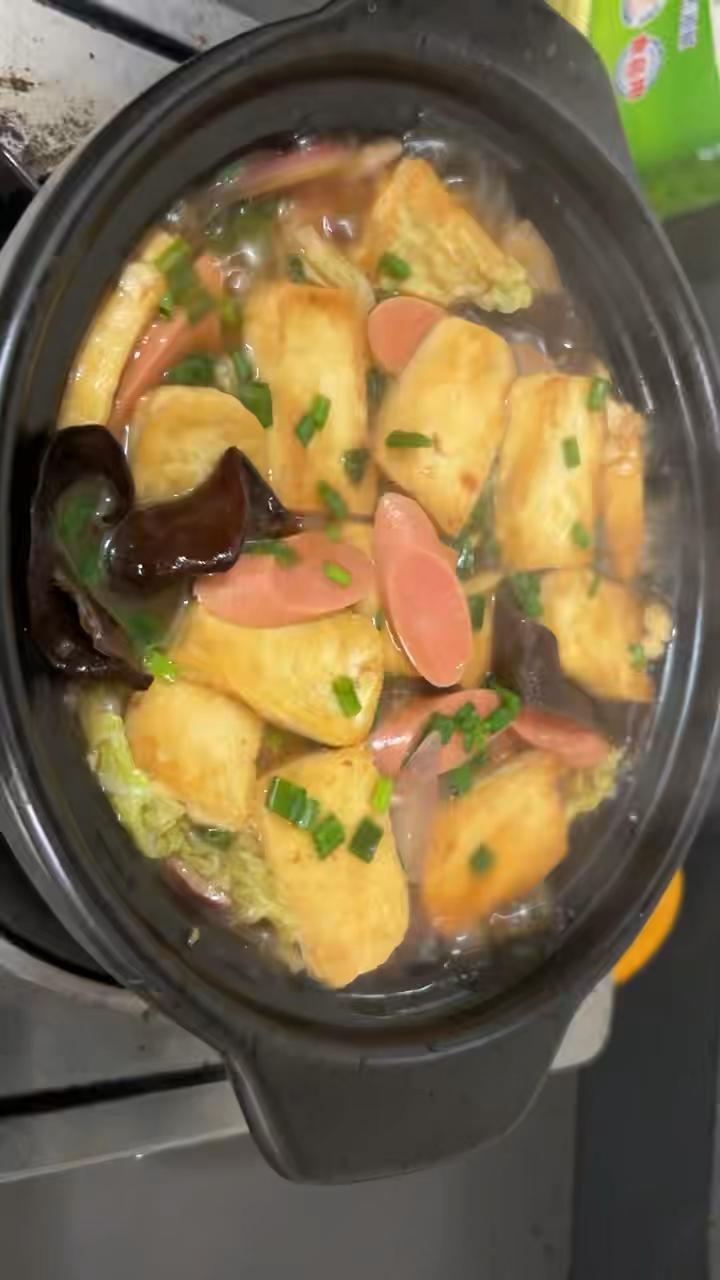 白菜豆腐煲