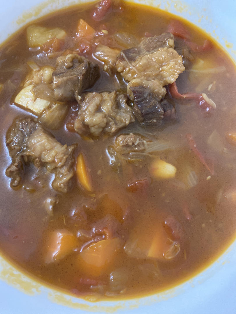 西红柿炖牛腩（牛肉）