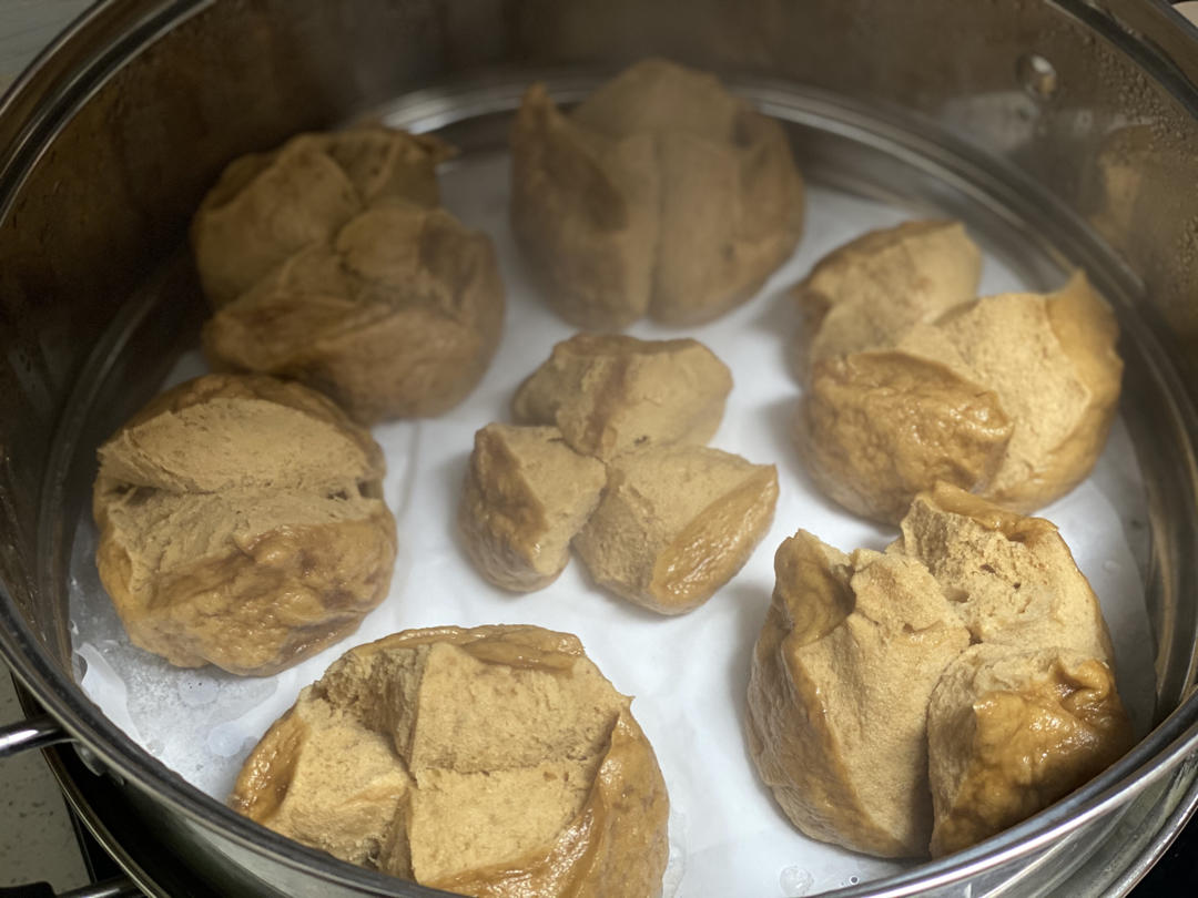 有着面包口感的红糖馒头（一次发酵）