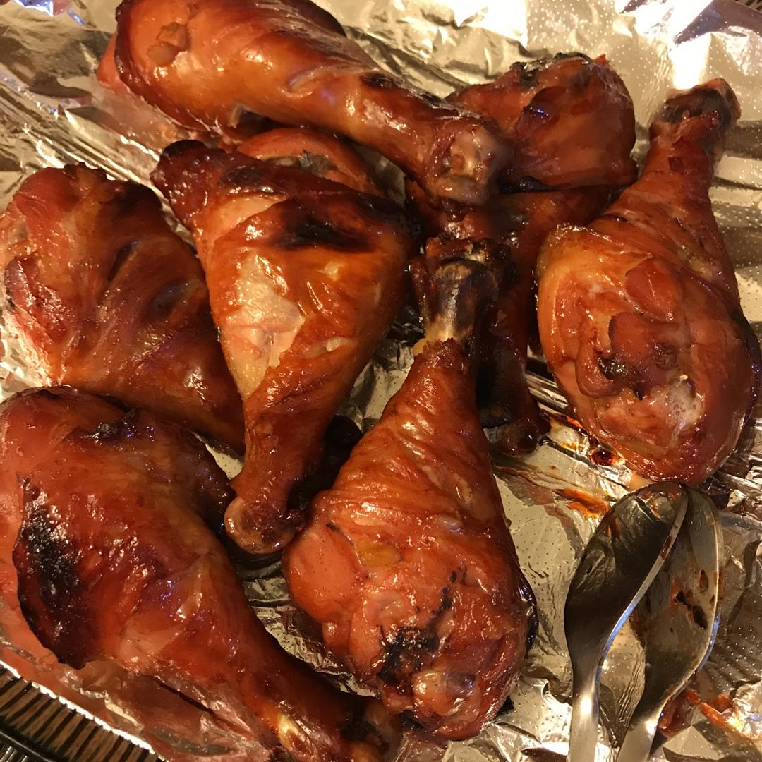 秘制叉烧琵琶鸡腿(零失败！超快手烤箱菜)