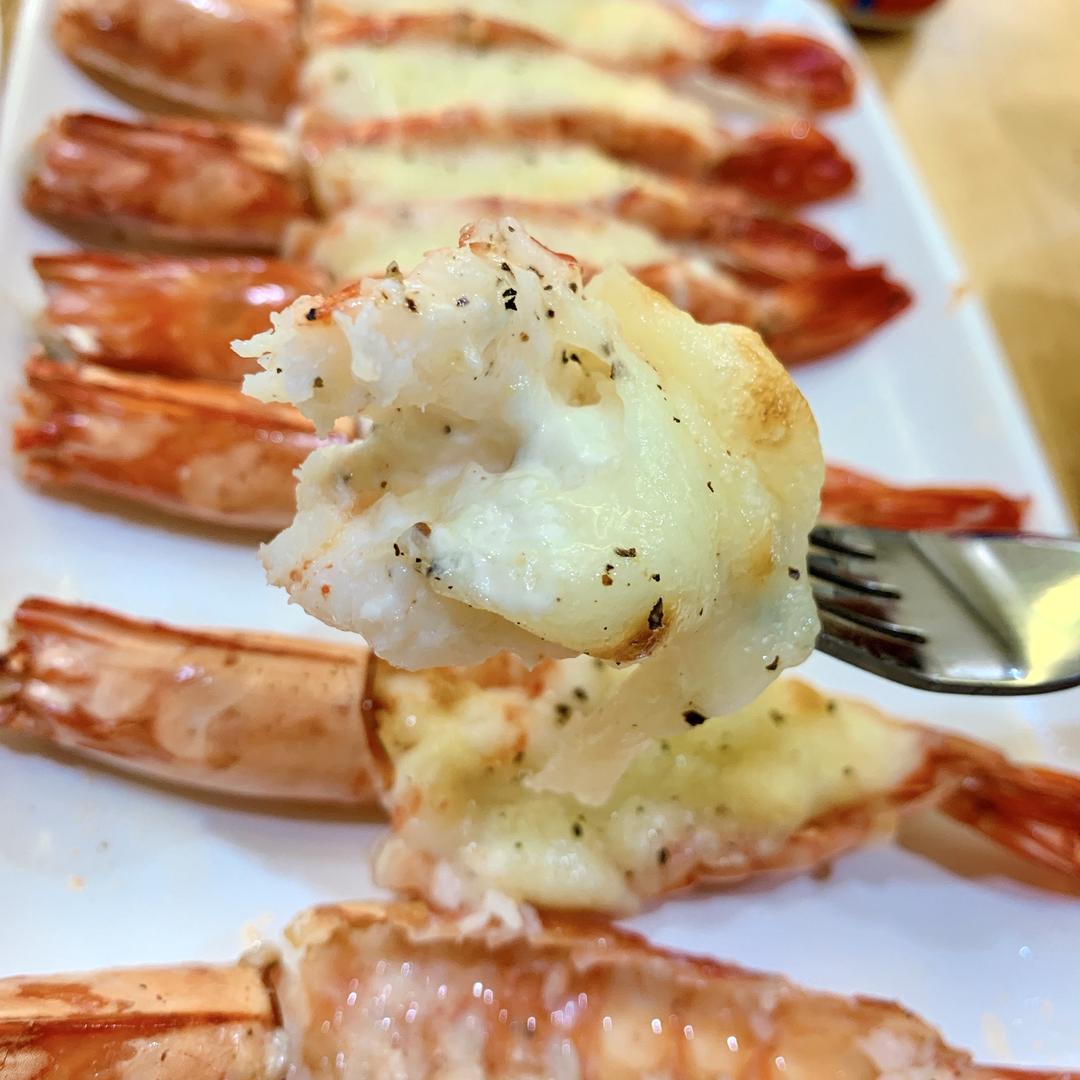 💥焗焗爆浆💥芝士虾🦐🦐🦐的做法