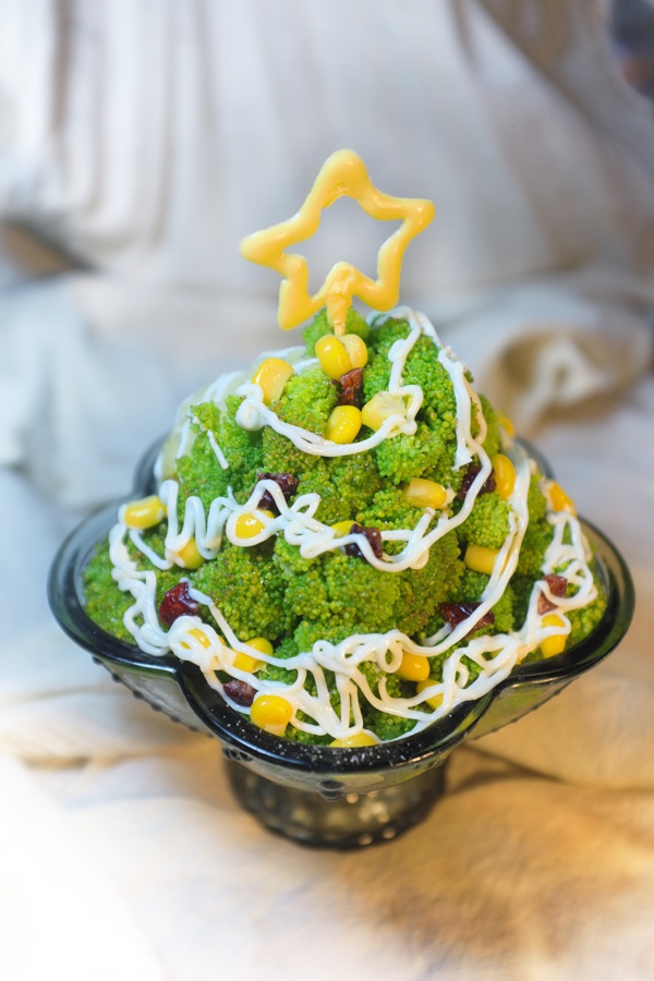 陈彦澈做的圣诞树沙拉