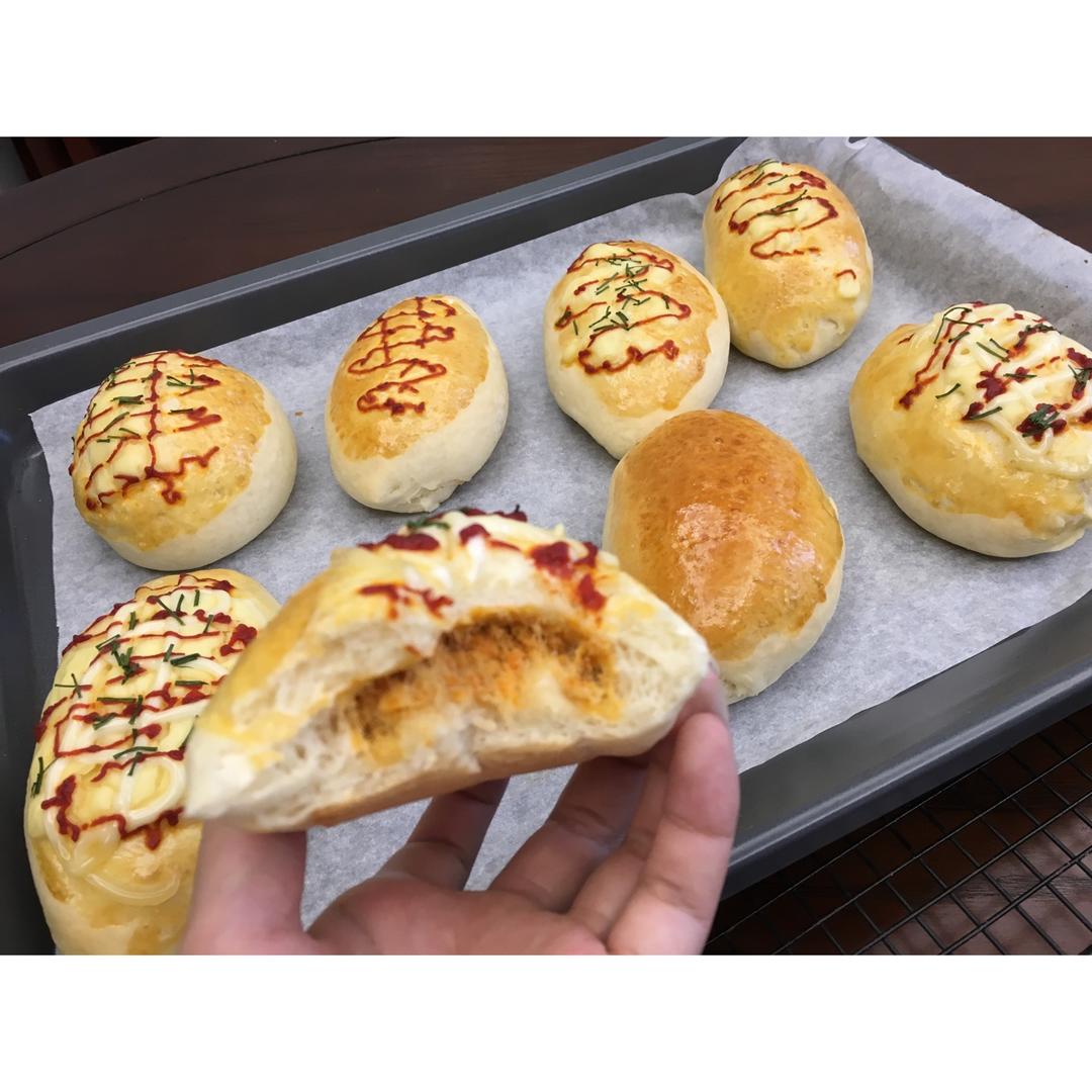 肉松沙拉酱面包（65度汤种）