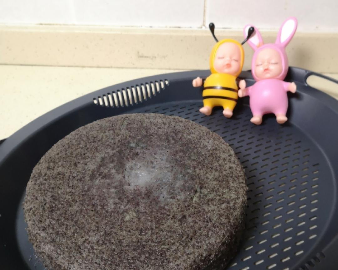 快手小美的黑米糕的做法