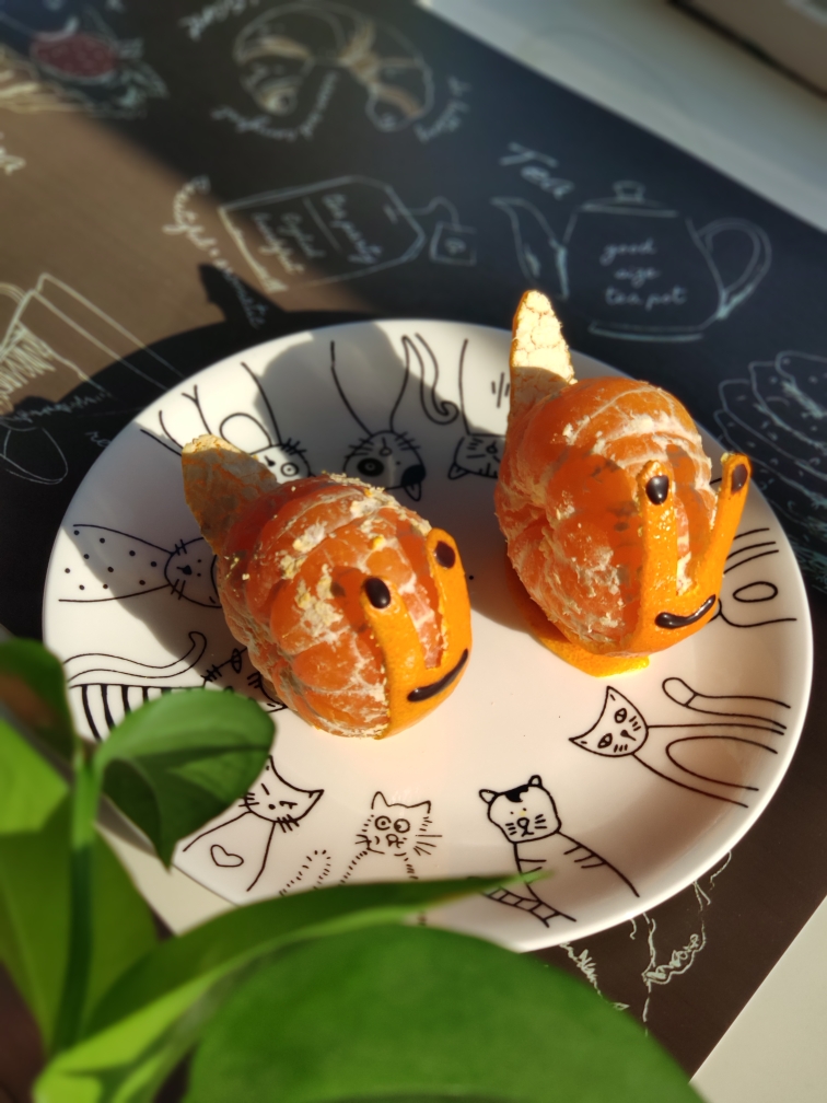 水果拼盘-橘子蜗牛的做法