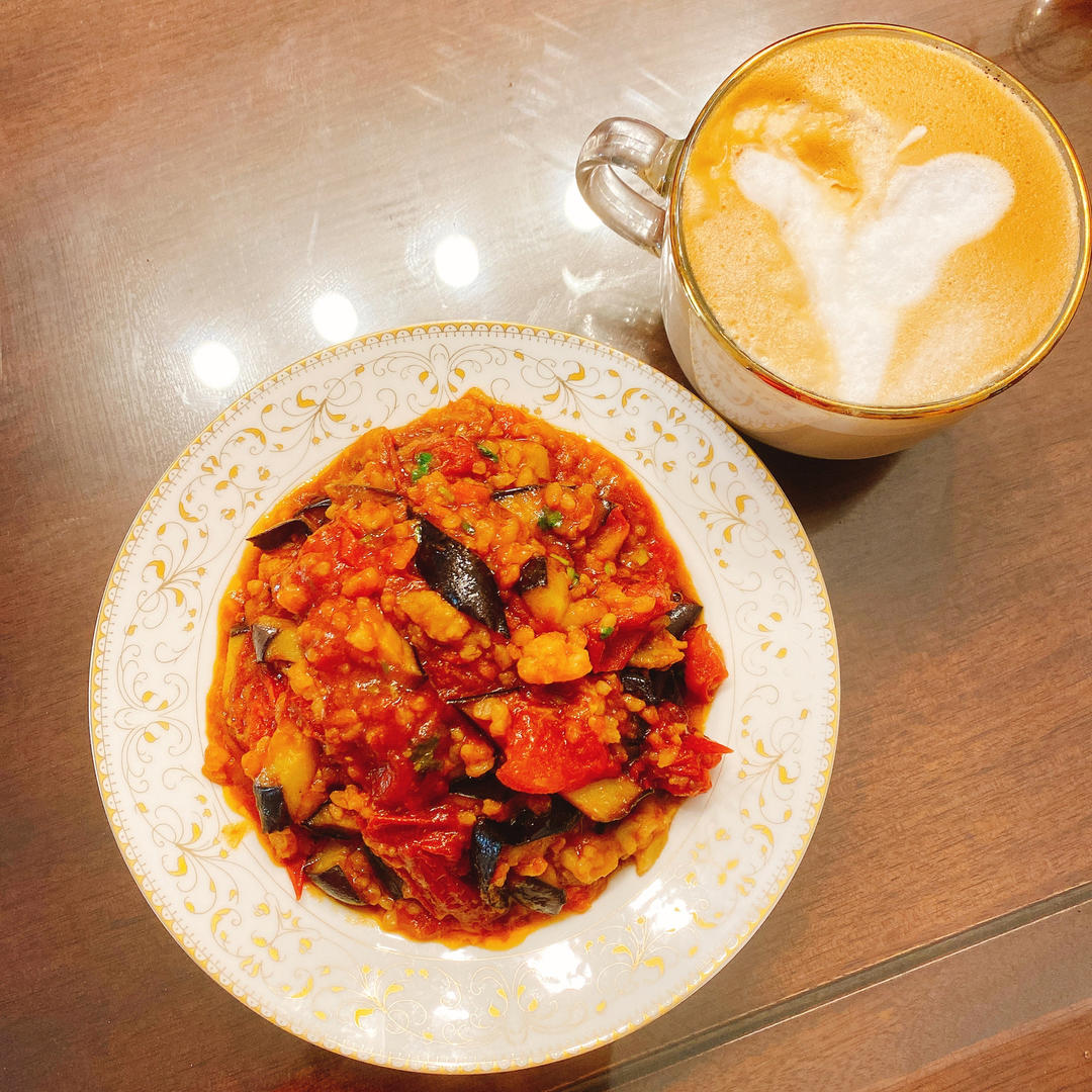 番茄茄子烩饭
