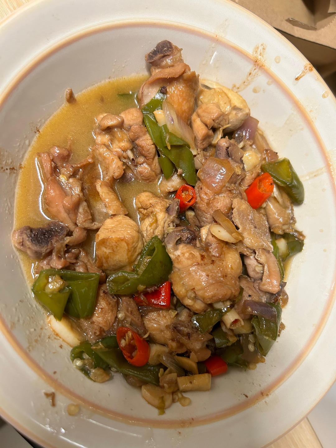生炒土鸡肉