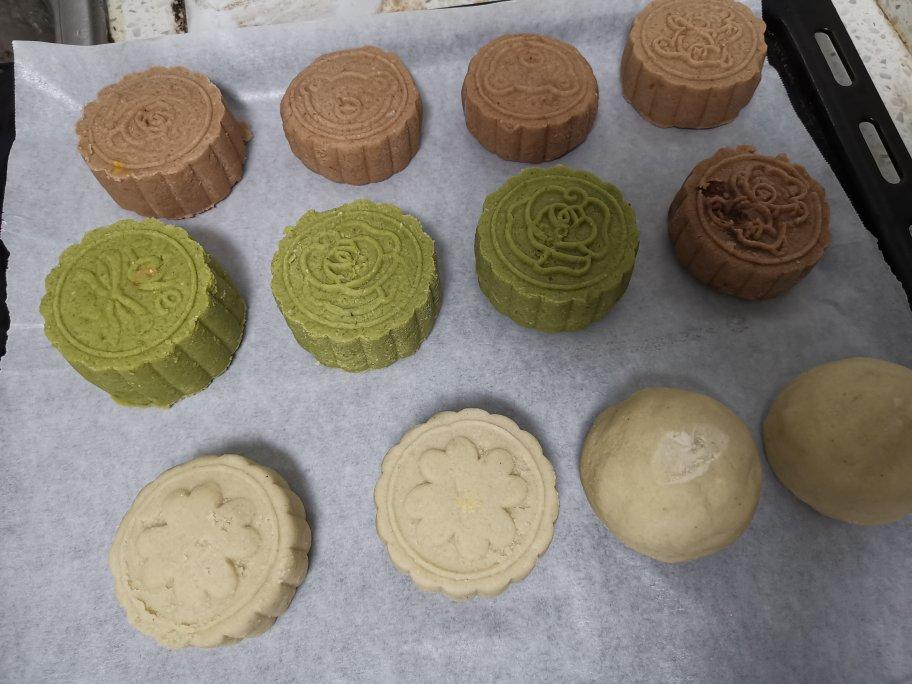 超低碳月饼 生酮keto月饼 蛋黄黑芝麻馅