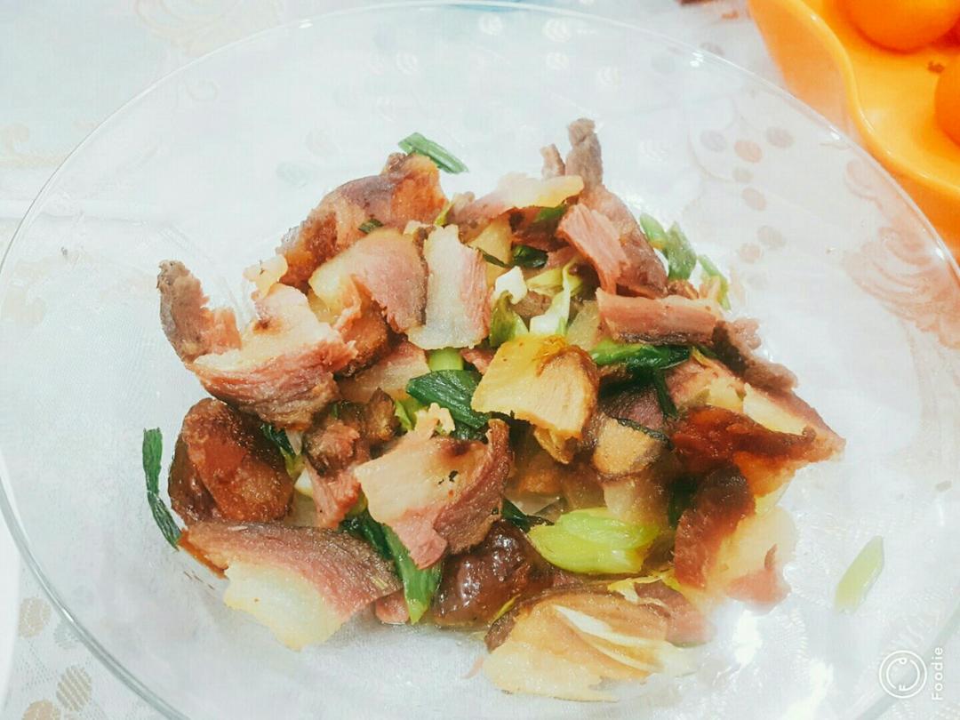 青蒜炒腊肉