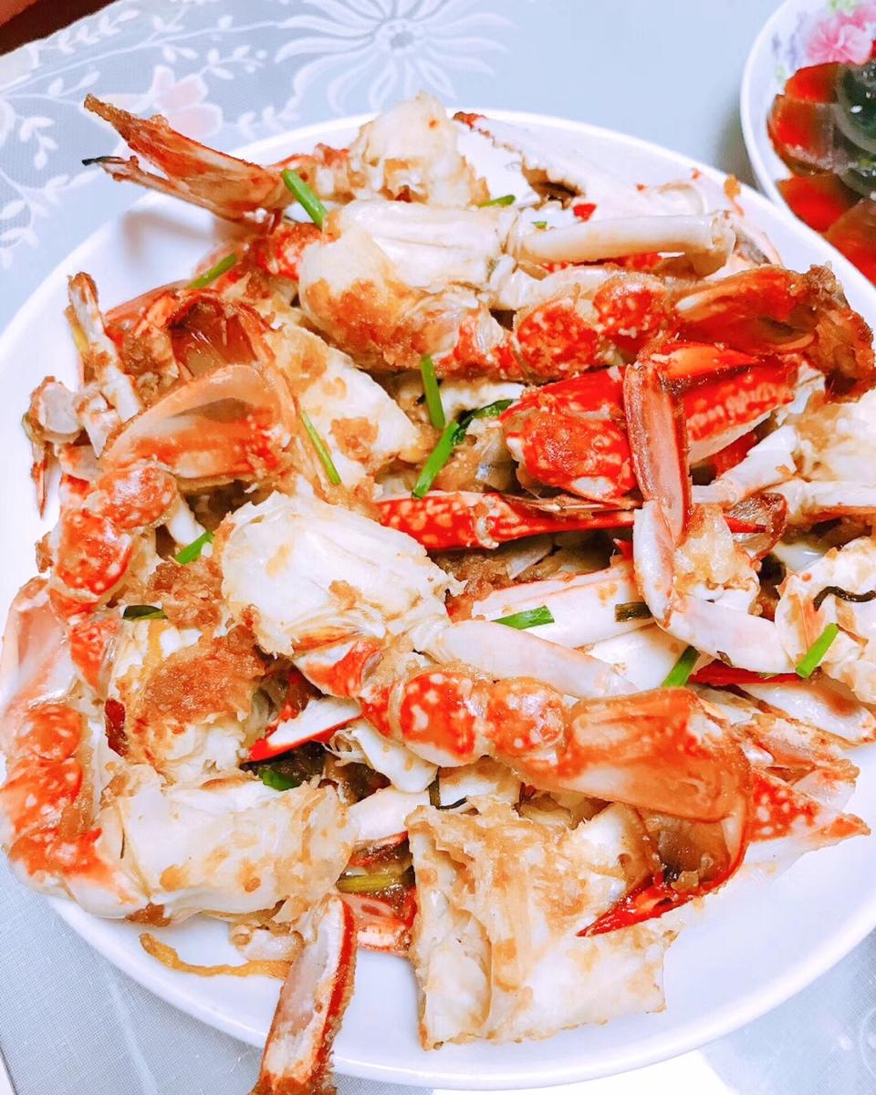 葱姜炒梭子蟹（very easy）