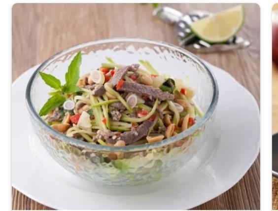 泰式青芒果牛肉沙拉(夏日清爽大集合，清爽料理吃一夏)美善品小美食谱