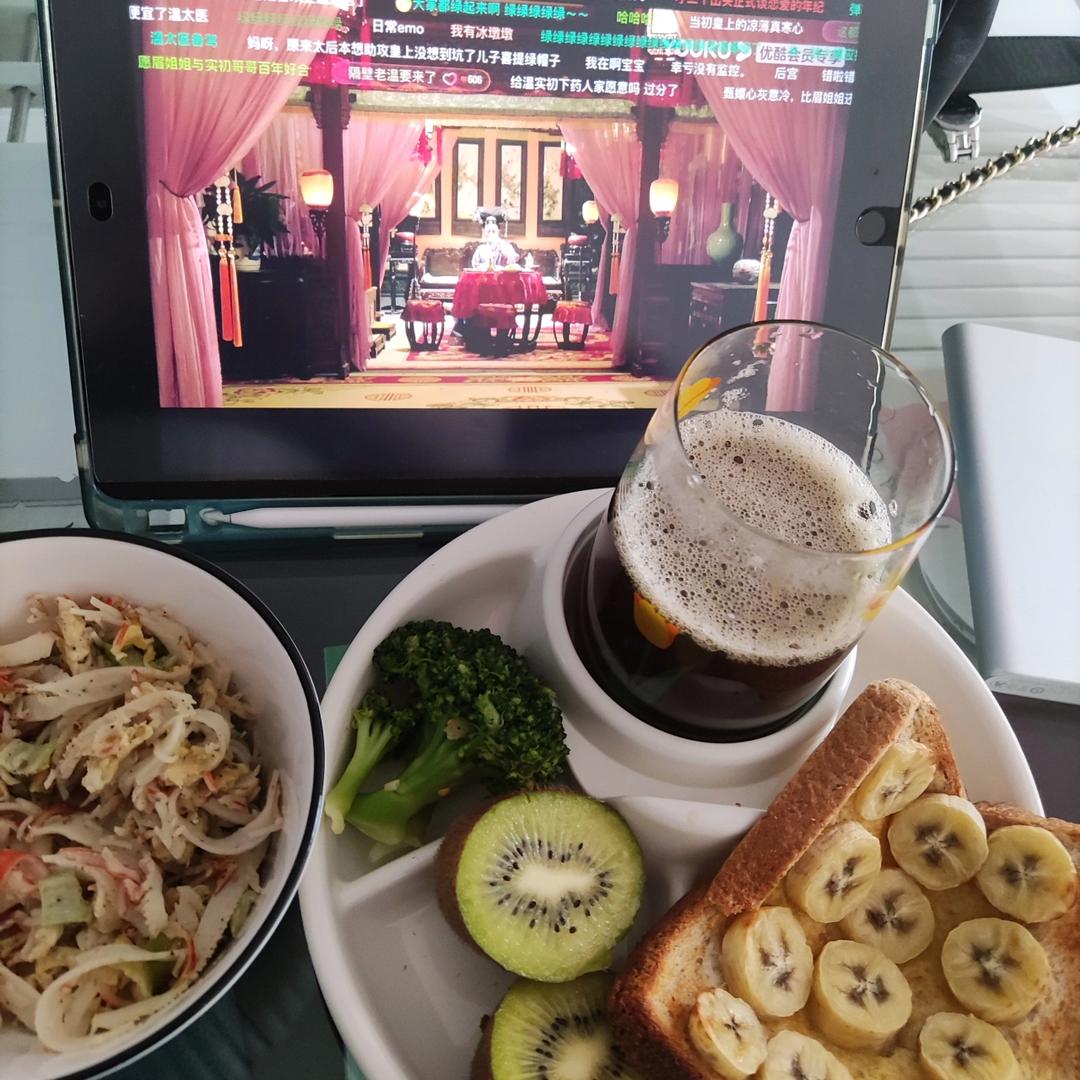 空气炸锅之香蕉吐司(香甜)