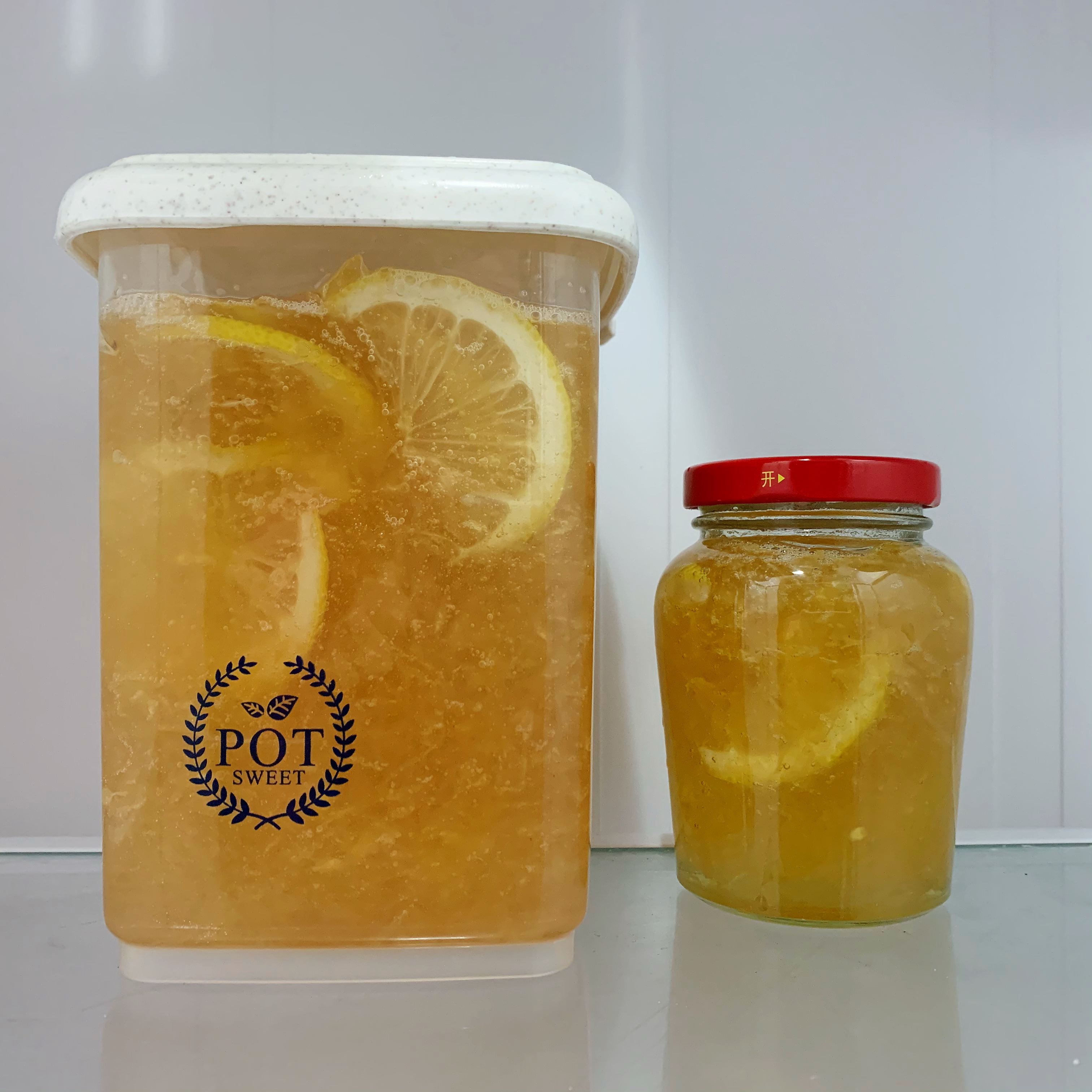 不苦涩的蜂蜜柚子茶（加柠檬）的做法