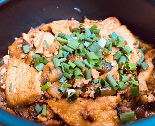 砂锅版肉沫茄子豆腐煲的做法