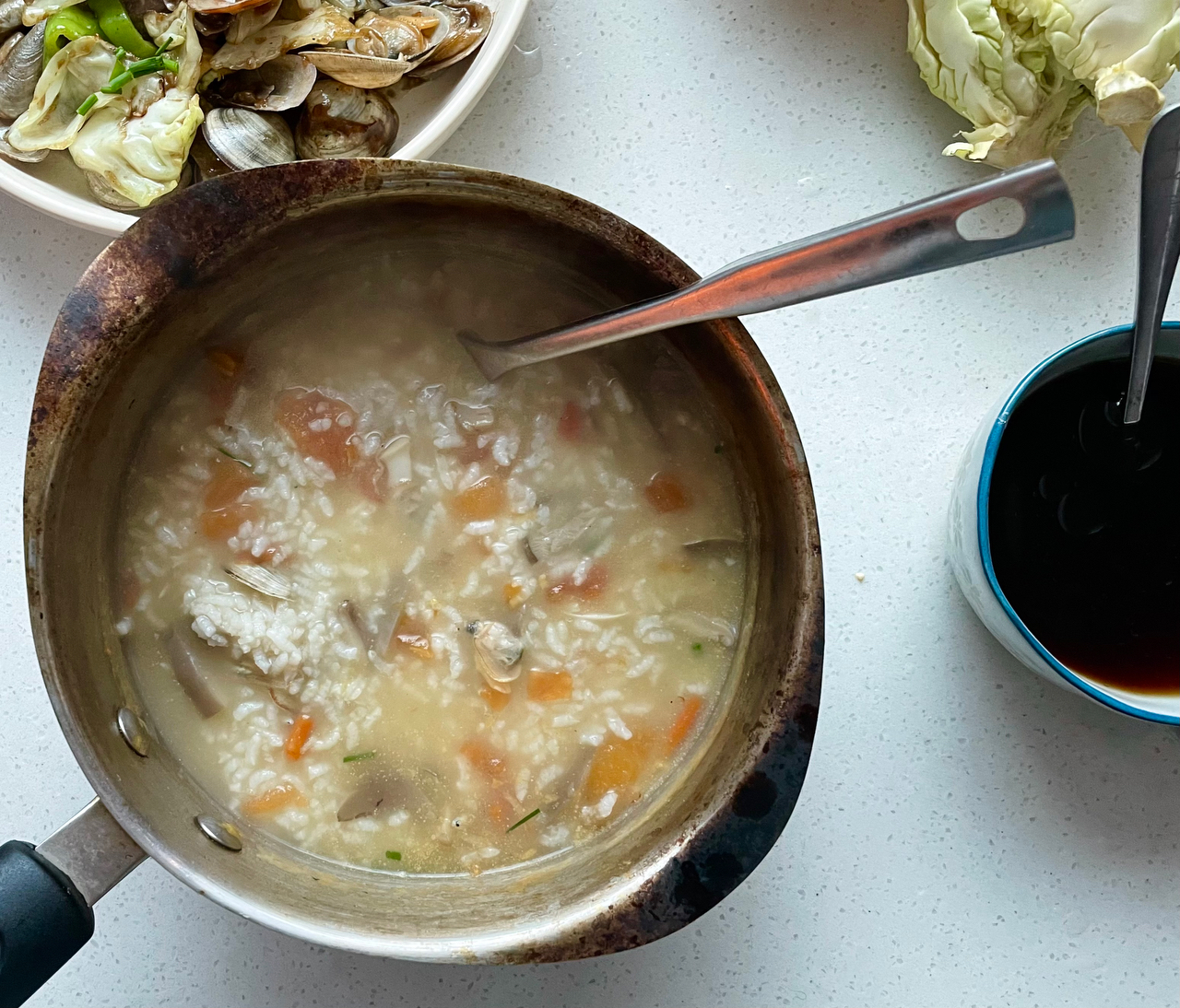 海鲜汤泡饭，海鲜的一种精致吃法
