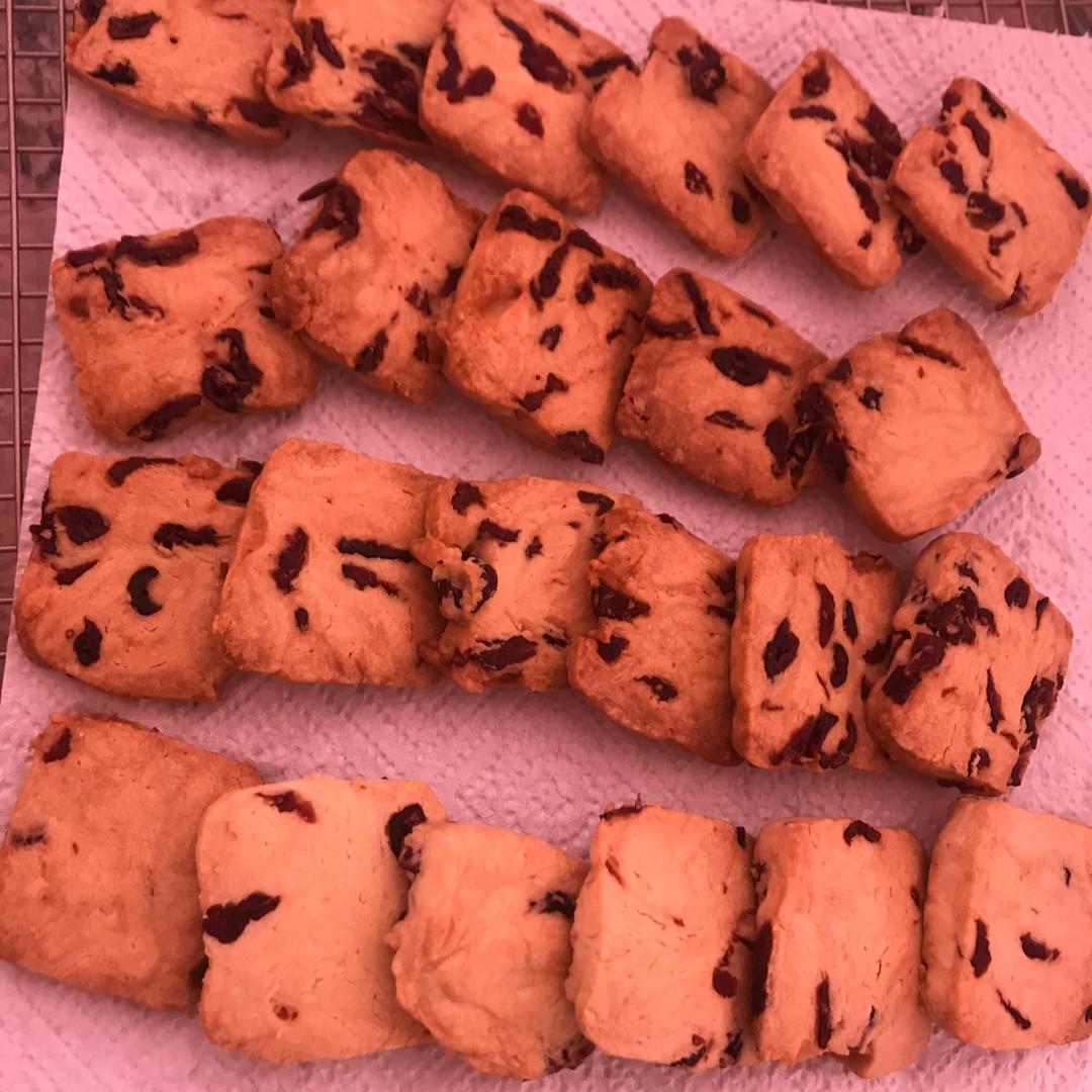低糖少油版蔓越莓饼干
