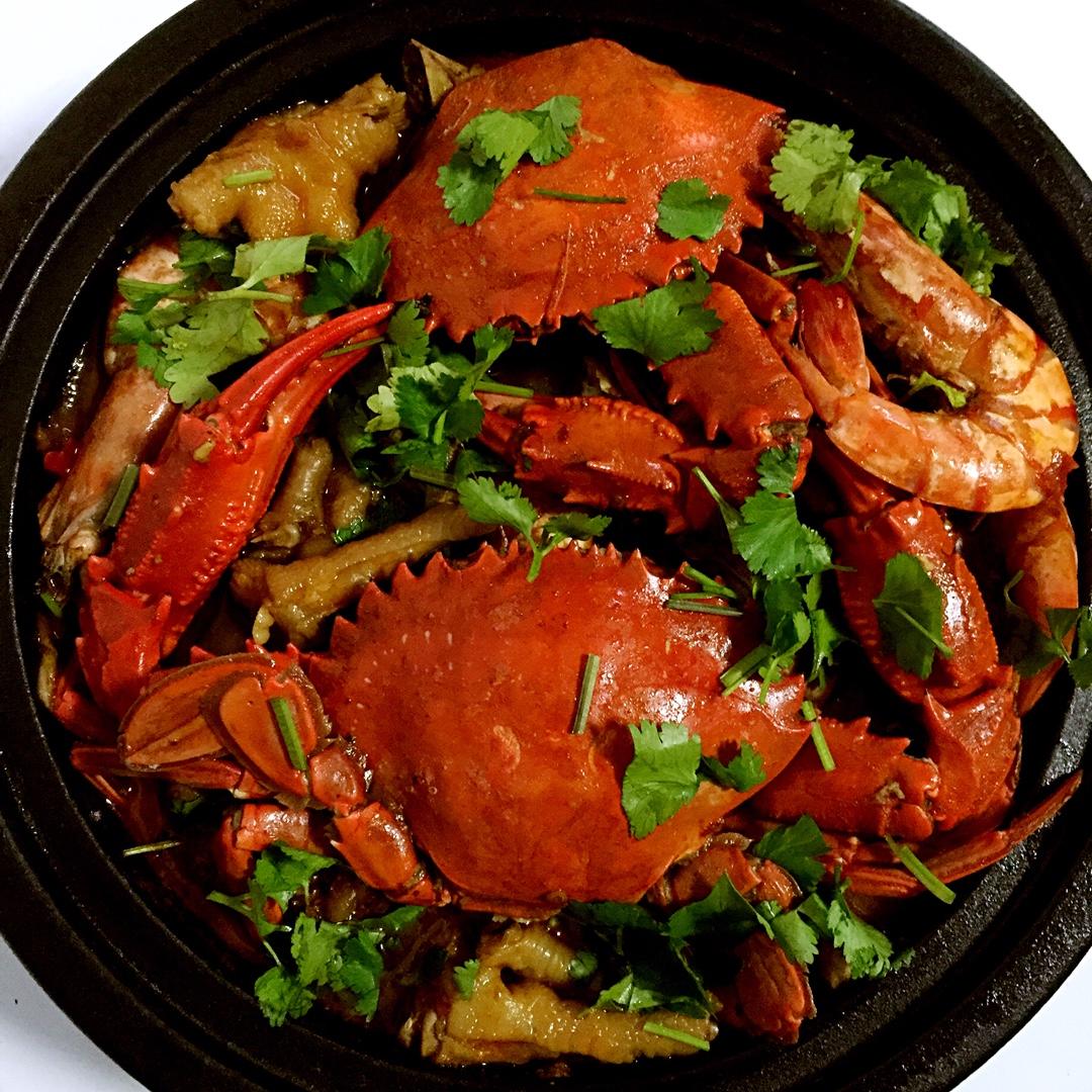 美味鸡煲蟹/鸡焖蟹煲