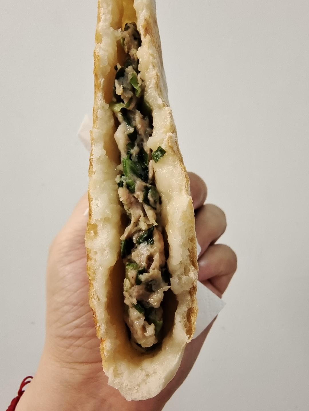 韭菜三鲜馅饼（发面）
