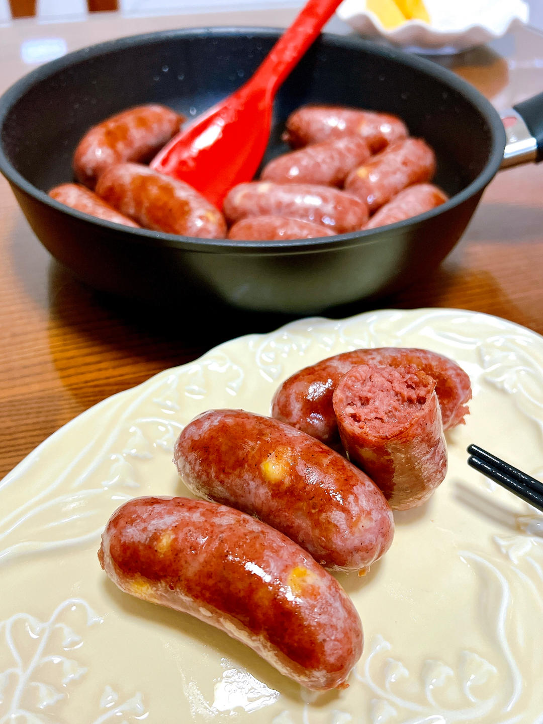 自制黑椒风味脆皮肠--多图详解手工灌肠