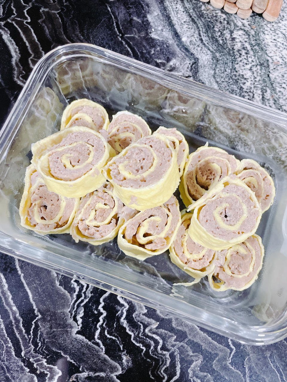 ellyv做的宝宝蛋皮肉卷儿童肉蛋卷婴幼儿鸡蛋肉卷一岁以上宝宝辅食