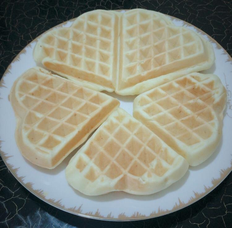 #绿茶柠檬华夫饼#｜小清新的快手早餐