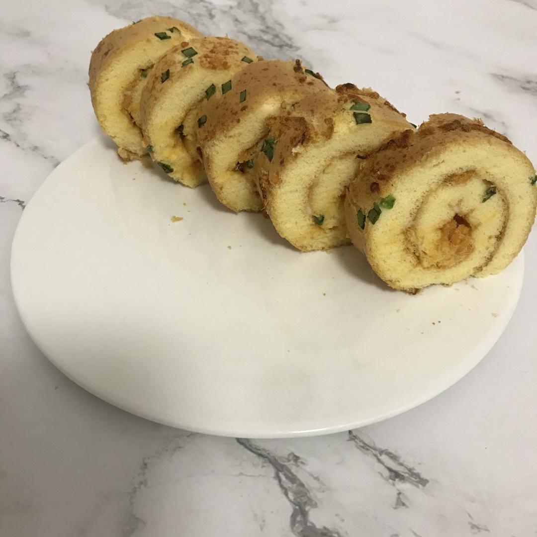 香葱肉松肥蛋糕卷～