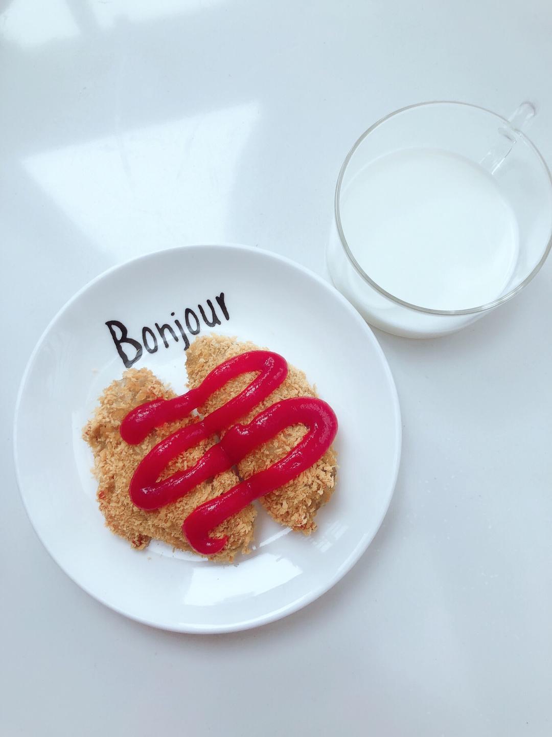 烤箱版 面包糠裹蒜茸鸡翅的做法